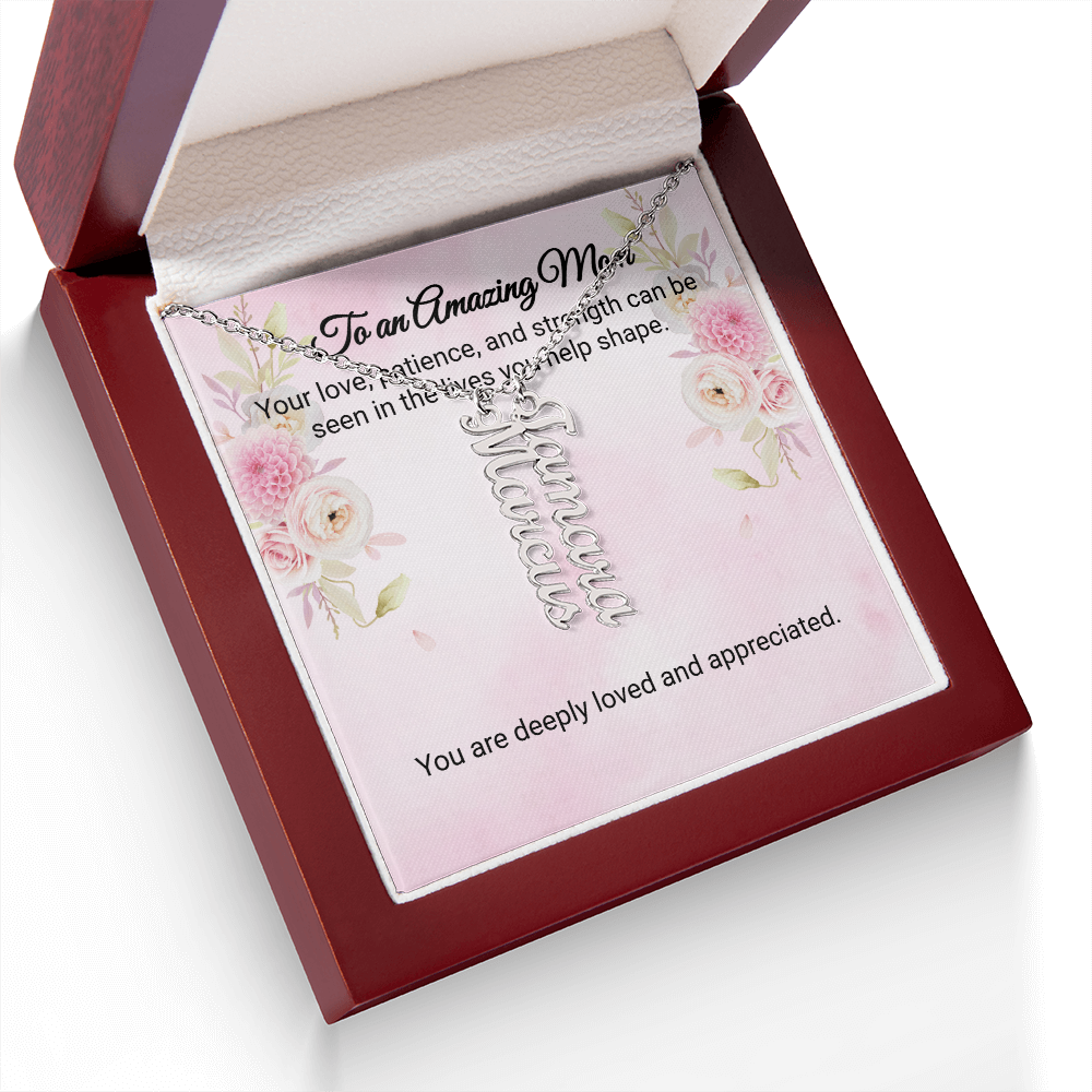 To an Amazing Mom - Custom Name Nekclace