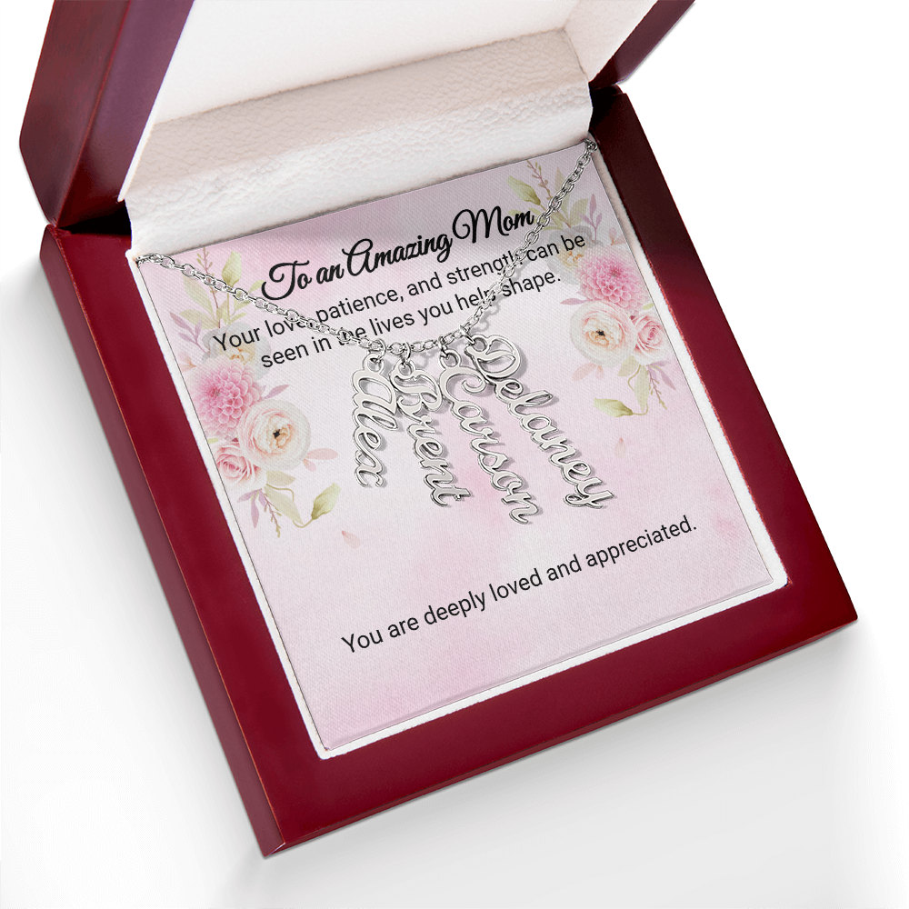 To an Amazing Mom - Custom Name Nekclace